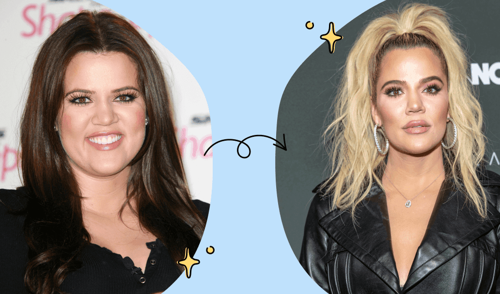 Khloe then and now